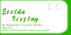 etelka viszlay business card